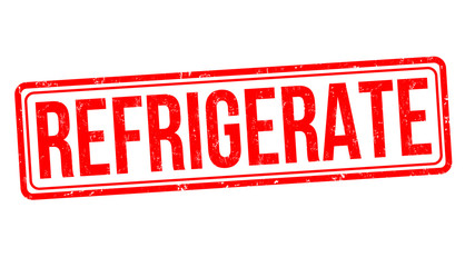 Refrigerate grunge rubber stamp