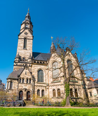 Fototapeta na wymiar Michaeliskirche - evangelisher church in Leipzig, Germany
