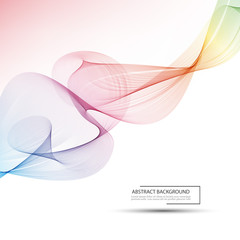 Abstract wave vector background, rainbow waved lines for brochure, website, flyer design. Spectrum wave. Rainbow color