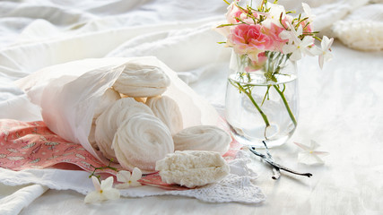 Zefir, zephyr is a type of soft confectionery made by whipping fruit and berry purée (mostly apple...