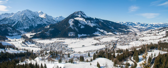 Aussicht auf das Oberallgäu, Deutschland