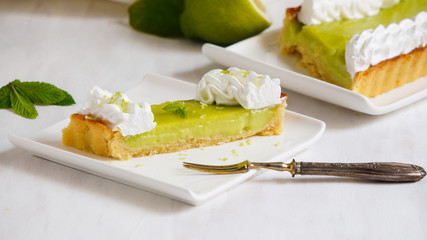 lime and lemon tart