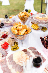 Different kind of food at table