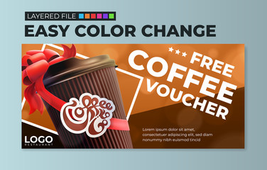 Free Coffee Flyer Voucher Template