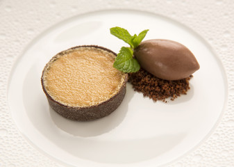 Chocolate Moose Dessert with Chocolate Ice Cream