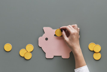 Piggy bank future money savings investment