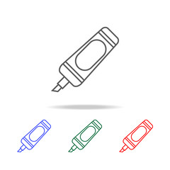 Marker icon. Elements of education multi colored icons. Premium quality graphic design icon. Simple icon for websites, web design, mobile app, info graphics