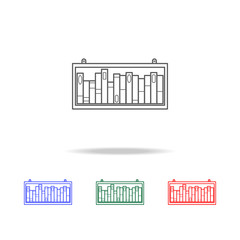 bookshelf icon. Elements of education multi colored icons. Premium quality graphic design icon. Simple icon for websites, web design, mobile app, info graphics