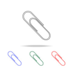 paper clip icon. Elements of education multi colored icons. Premium quality graphic design icon. Simple icon for websites, web design, mobile app, info graphics