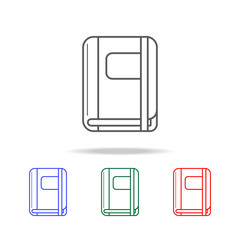 notebook vector icon. Elements of education multi colored icons. Premium quality graphic design icon. Simple icon for websites, web design, mobile app, info graphics