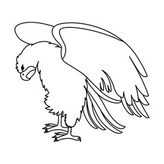 attacking eagle wild icon