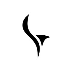 head of eagle logo vector