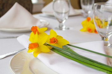Brunch Table with Flowers