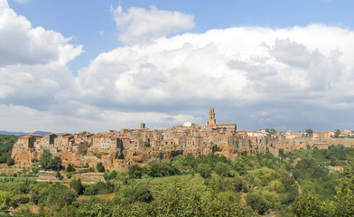 Fototapeta na wymiar View of Pitigliano, Tuscany, Italy