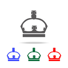 The English Crown icon. Elements of United Kingdom multi colored icons. Premium quality graphic design icon. Simple icon for websites, web design, mobile app, info graphics