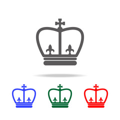 The English Crown icon. Elements of United Kingdom multi colored icons. Premium quality graphic design icon. Simple icon for websites, web design, mobile app, info graphics