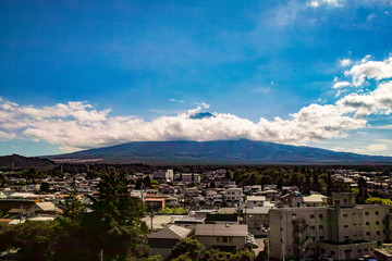Fototapeta na wymiar 真夏の富士山