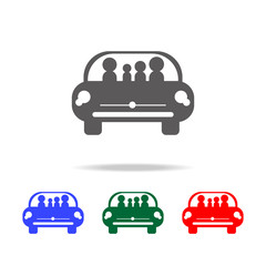 family in car traveling icon. Elements of family multi colored icons. Premium quality graphic design icon