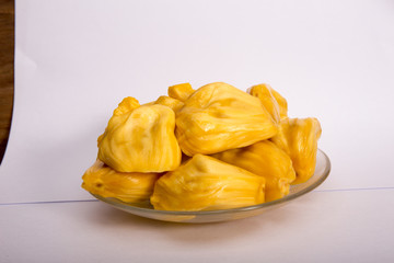 Ripe Jackfruit isolated on white background