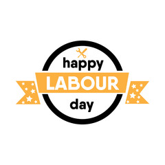 Happy Labour Day design concept. Vector.