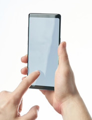 Smartphone with white screen