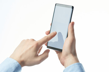Making touch or swipe smartphone screen