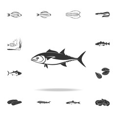 salmon icon. Detailed set of fish illustrations. Premium quality graphic design icon. One of the collection icons for websites, web design, mobile app