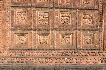Terracotta decoations - Madanmohan temple - Bishnupur, India