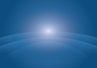 Blue gradient abstract background with glowing light