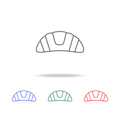 bun vector icon. Elements of fast food multi colored line icons. Premium quality graphic design icon. Simple icon for websites, web design, mobile app, info graphics