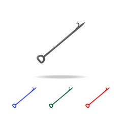 Fire hook icon. Elements of firefighter multi colored icons. Premium quality graphic design icon. Simple icon for websites, web design, mobile app, info graphics