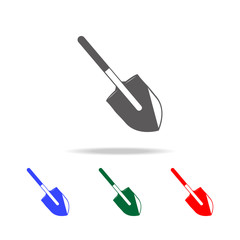 Fire shovel icon. Elements of firefighter multi colored icons. Premium quality graphic design icon. Simple icon for websites, web design, mobile app, info graphics