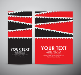 Abstract Paper stripe background on Brochure business design template or roll up.