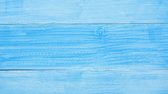 Close up of blue wooden for a background.