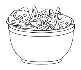 vessel with delicious nachos