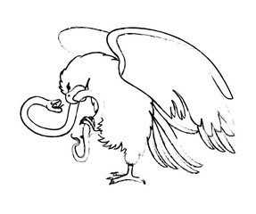 eagle devouring snake mexican emblem