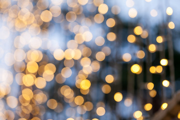 Beautiful yellow bokeh background