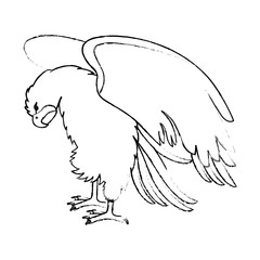 attacking eagle wild icon