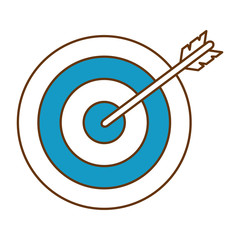 target arrow isolated icon vector illustration design