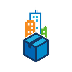 Box Town Logo Icon Design