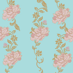 Abstract elegance pattern with floral background.