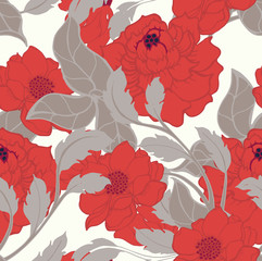 Abstract elegance pattern with floral background.