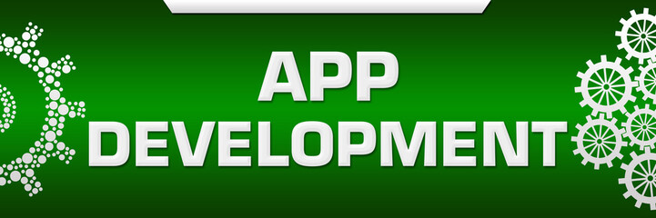 App Development Green Both Side Gears 