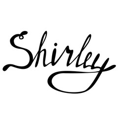Shirley name lettering