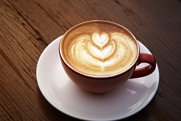 latte art heart