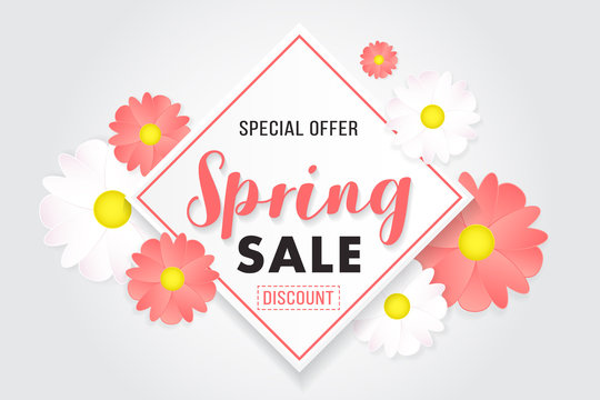 Promotion Background Poster Banner Spring Sale