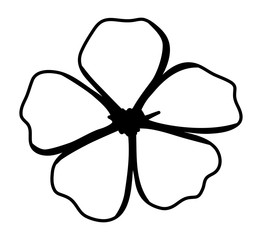 cute lily flower decorative icon