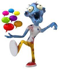 Fun zombie - 3D Illustration
