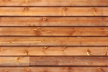 Fototapeta premium Brown painted wooden planks. Natural wooden texture