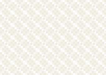 Fototapeta premium ベージュ色の四角の幾何学模様パターン